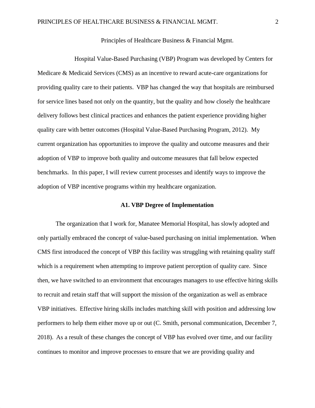 Principles of Healthcare Business and Financial Management - C162.docx_d28e35nt6c1_page2