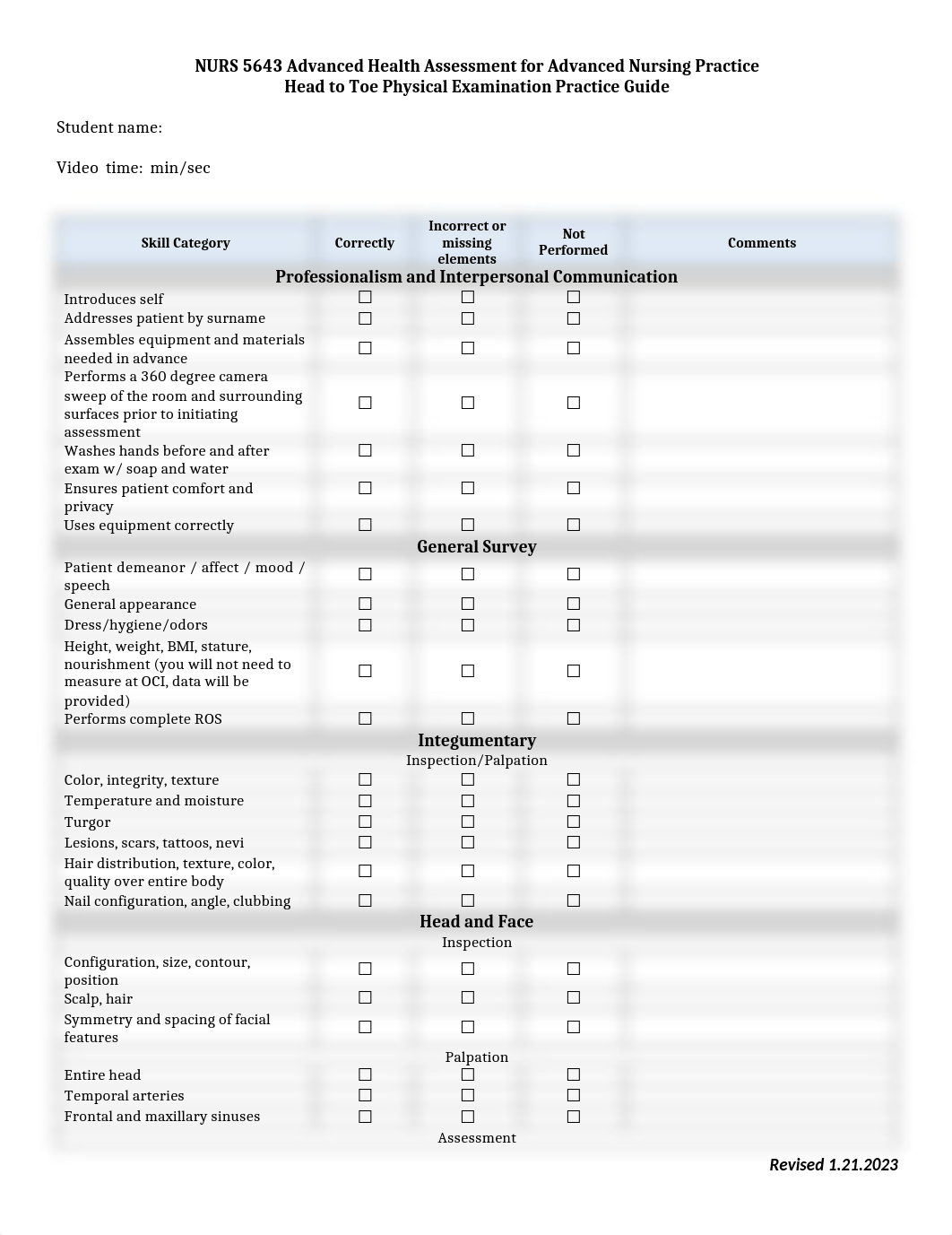 NURS 5643 Head toToe Practice Checklist.docx_d28wpfpqxe9_page1