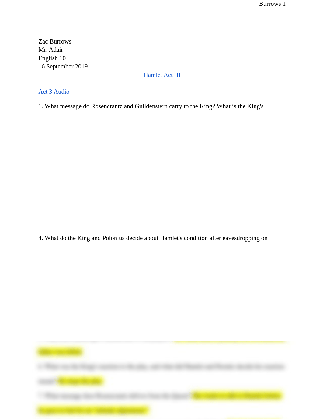 Burrows- Hamlet Act 3 Study Guide_d2999tup6mq_page1