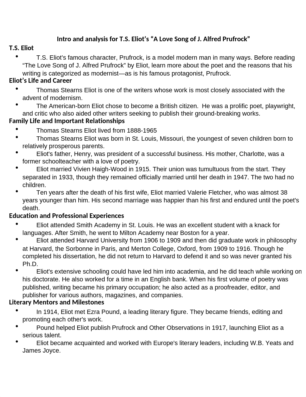 Intro and analysis for T.S. Eliot's A Love Song of J. Alfred Prufrock.docx_d29fvc1w2e6_page1