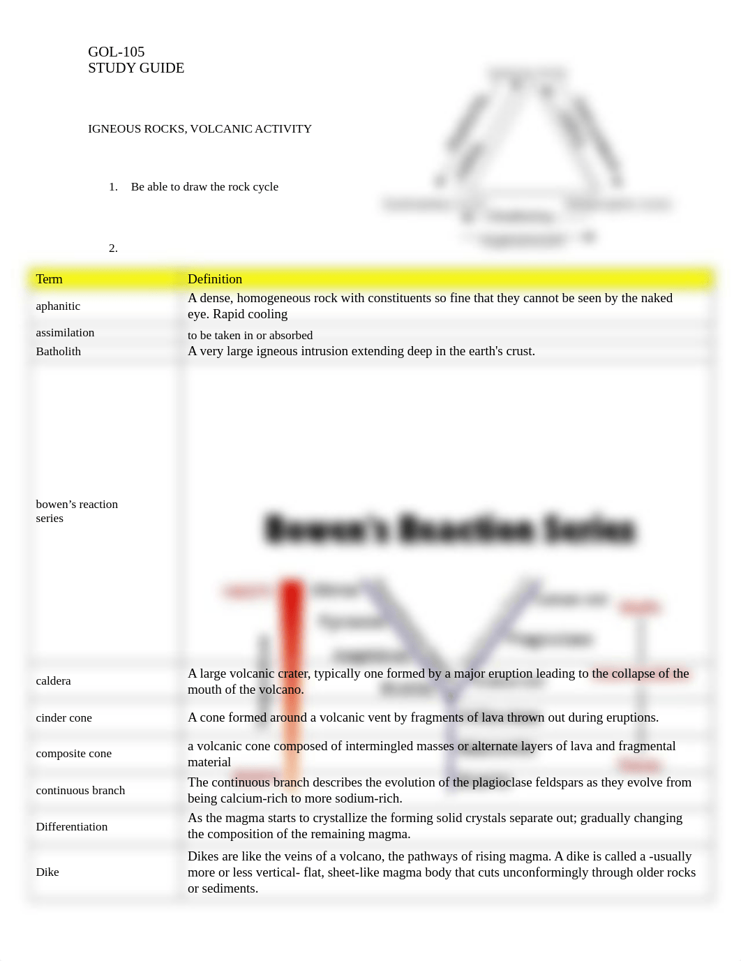 105 test 2 IGNEOUS ROCKS review sheet.docx_d29g6lh0000_page1