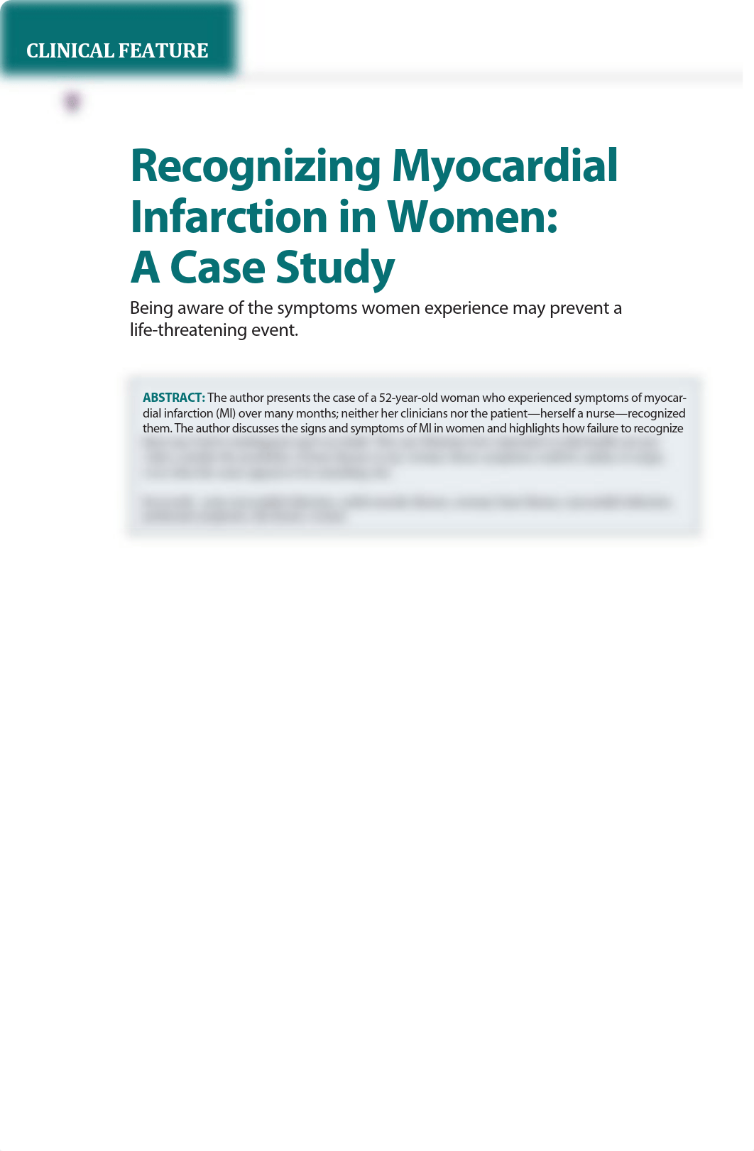 Recognizing Myocardial Infarction in Women- A Case Study.pdf_d29ke1bjz6f_page1