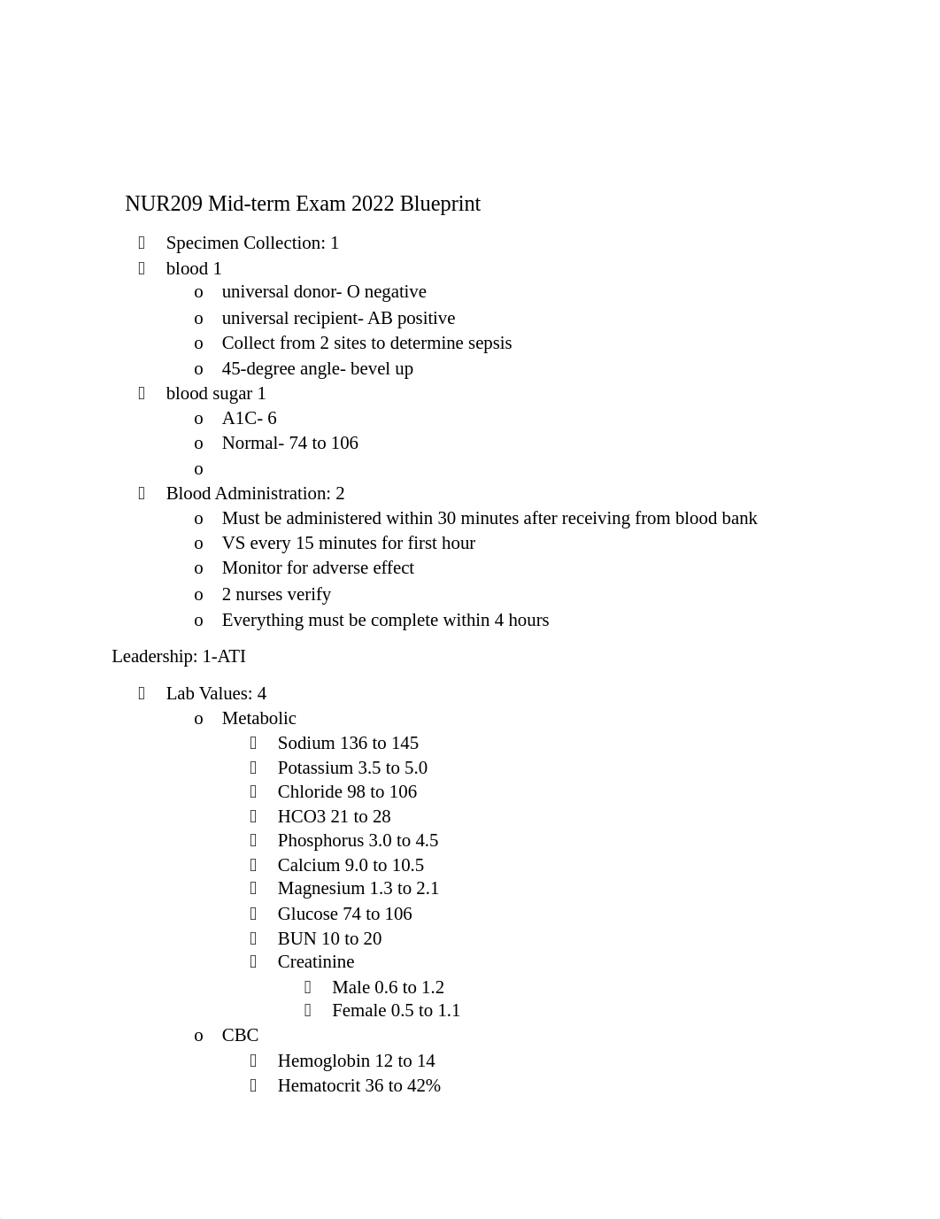 NUR209 Mid-Term Exam Blueprint.docx_d29we3r8lxn_page1