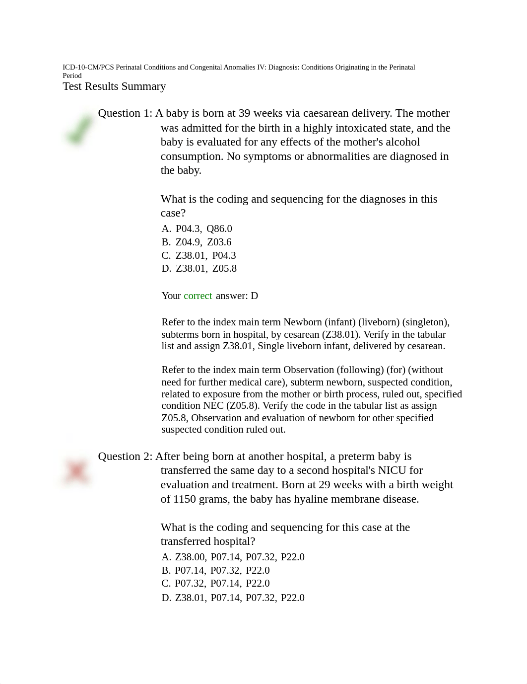 ICD-10-CM PCS Perinatal Conditions and Congenital Anomalies IV  Diagnosis  Conditions Originating in_d2acj0bmrtr_page1