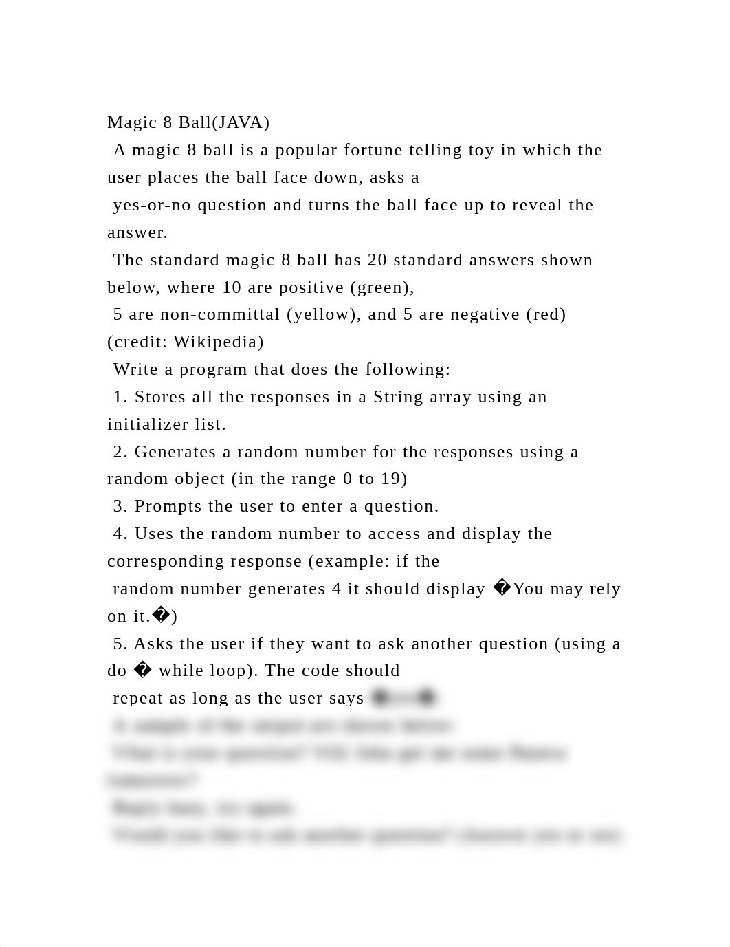 Magic 8 Ball(JAVA) A magic 8 ball is a popular fortune telling toy.docx_d2ag8e6rlqe_page2