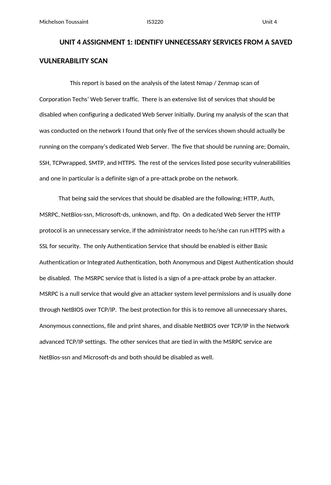 UNIT 4 ASSIGNMENT 1 Identify Unnecessary services_d2aorrzt3be_page1