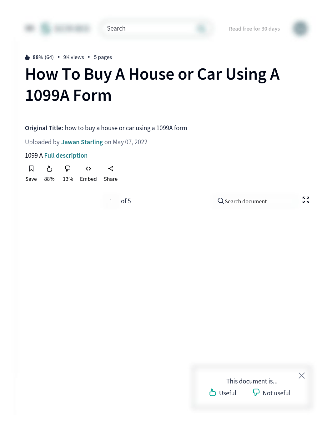 How To Buy A House or Car Using A 1099A Form _ PDF.pdf_d2b6fhfaqr9_page1