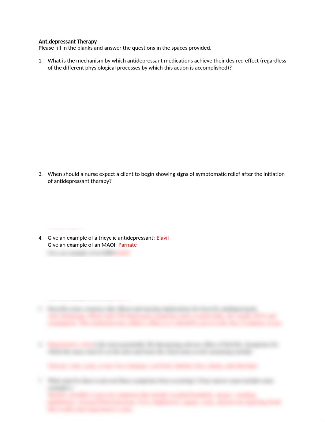 Antidepressant Therapy worksheet.docx_d2b92gx79nf_page1