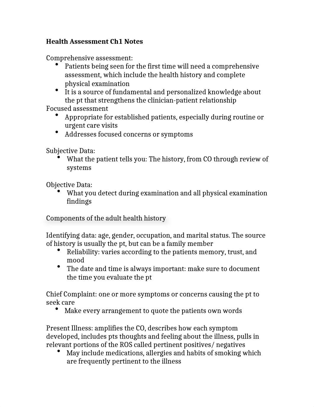 Health Assessment Ch 1-4 Notes.doc_d2c0b9b64v5_page1