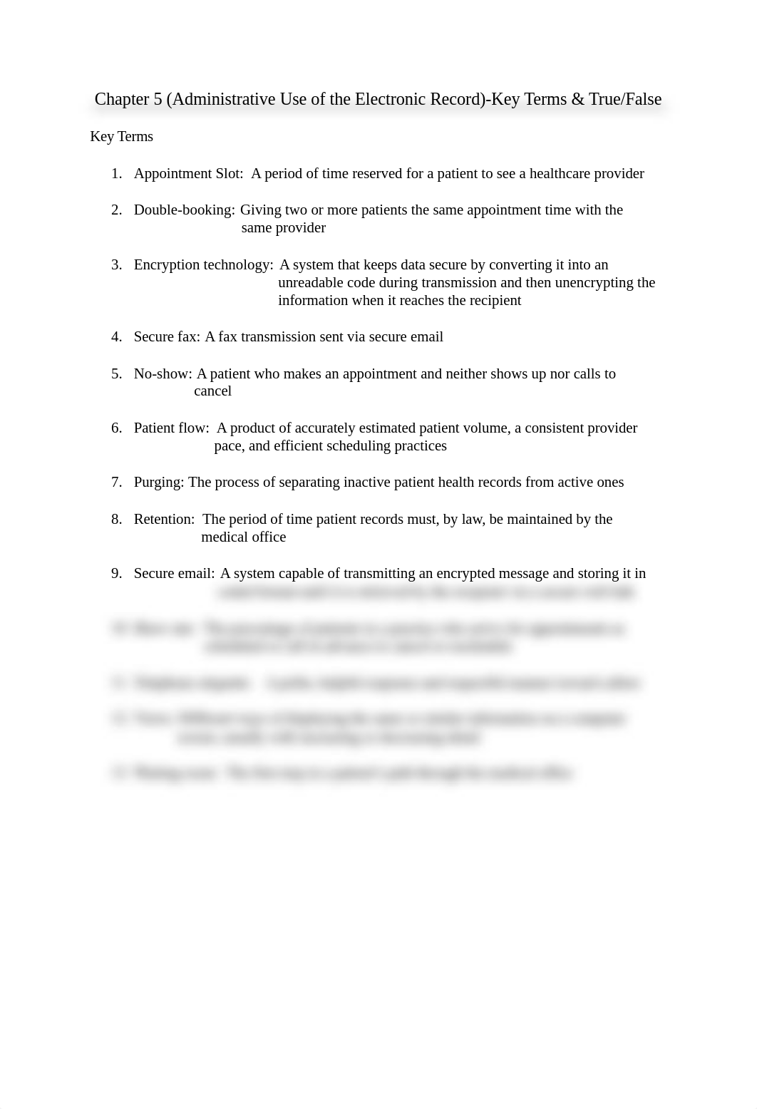 Chapter 5 (Administrative Use of the Electronic Record)-Key Terms & True and False.docx_d2c1ukxn1ax_page1