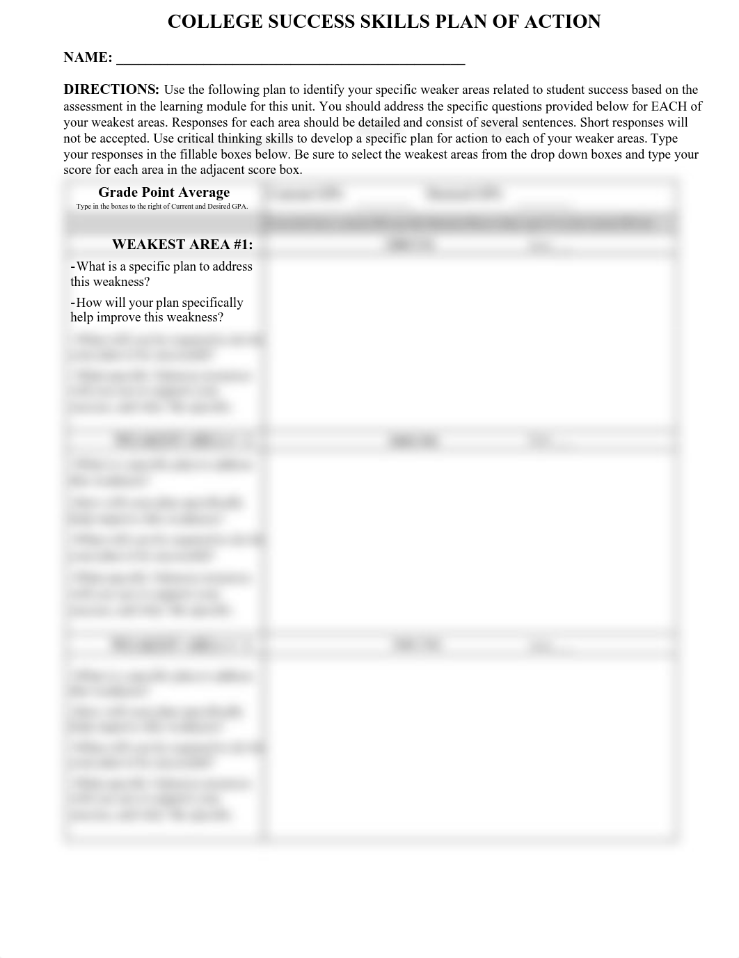 College Success Skills Plan of Action Form.pdf_d2c73ilgcde_page1