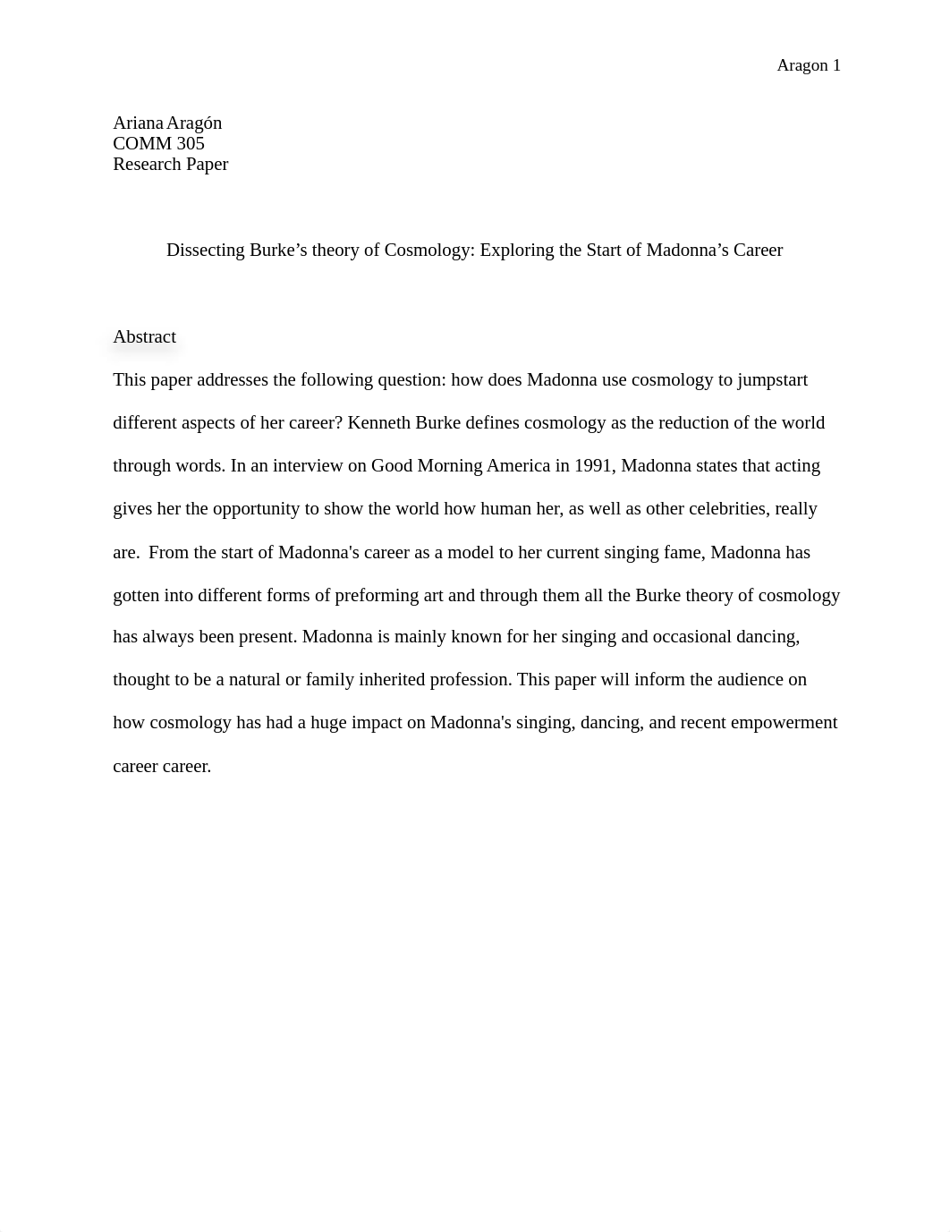 Dissecting Burke's theory of Cosmology: Exploring the Start of Madonna's Career_d2c90fa866i_page1