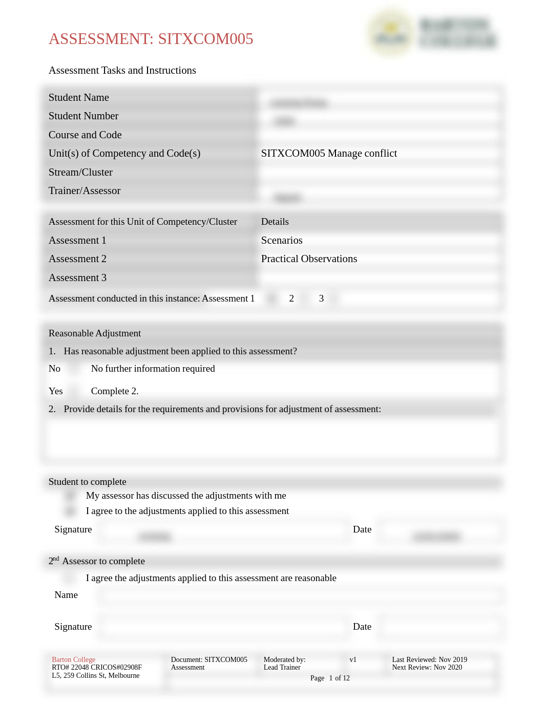 SITXCOM005 Assessment 1 -Scenarios.pdf_d2cjhde2oc7_page1