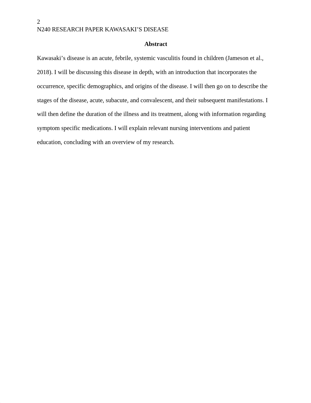 Marks_A_N240_Research Paper_Kawasaki's Disease.docx_d2cyvlzah8l_page2