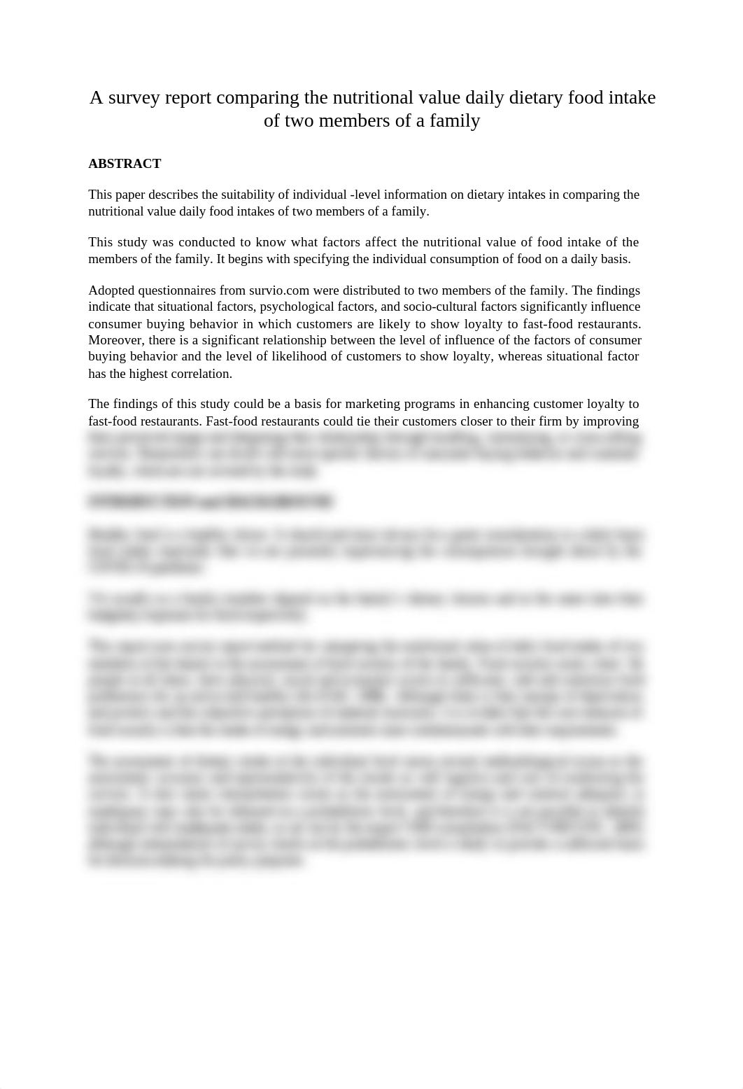 A survey report comparing the nutritional value daily dietary food intake of two members of a family_d2dqxbiw5y3_page1