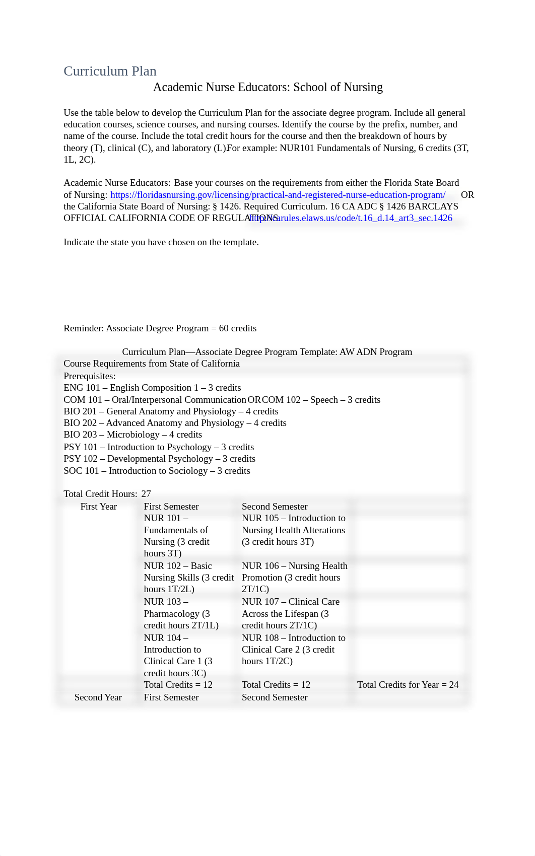 Week 6 Curriculum Plan and Syllabus Associate Degree Program Assignment.docx_d2dqyscftv1_page1