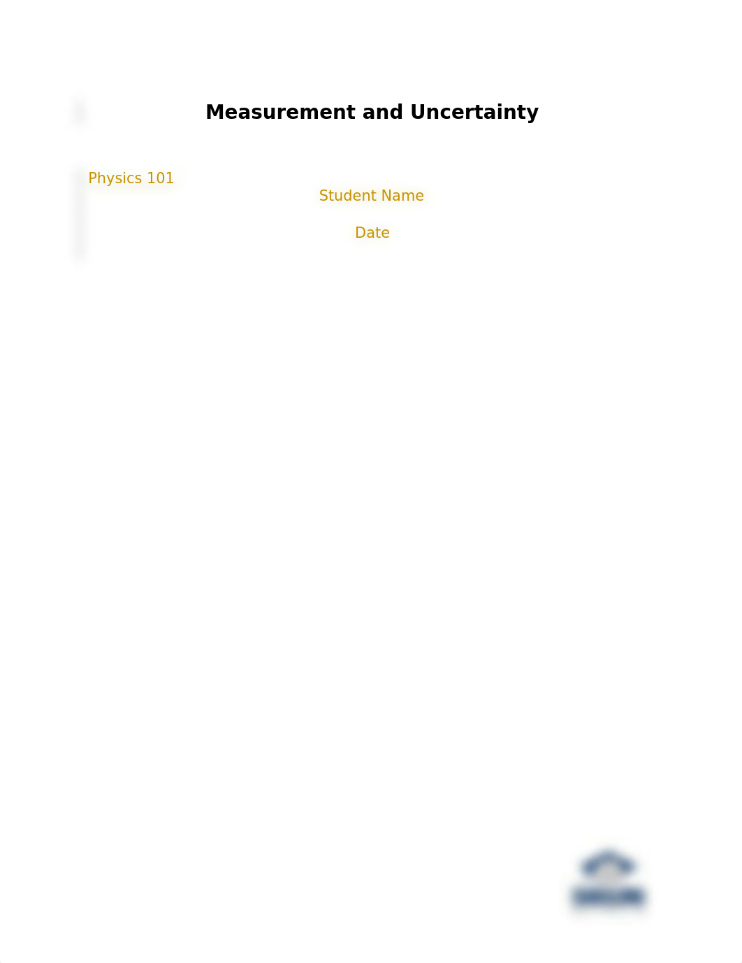 PHY 101L M1 Measurements and Uncertainty Lab Report.docx_d2dtfpjvvw3_page1