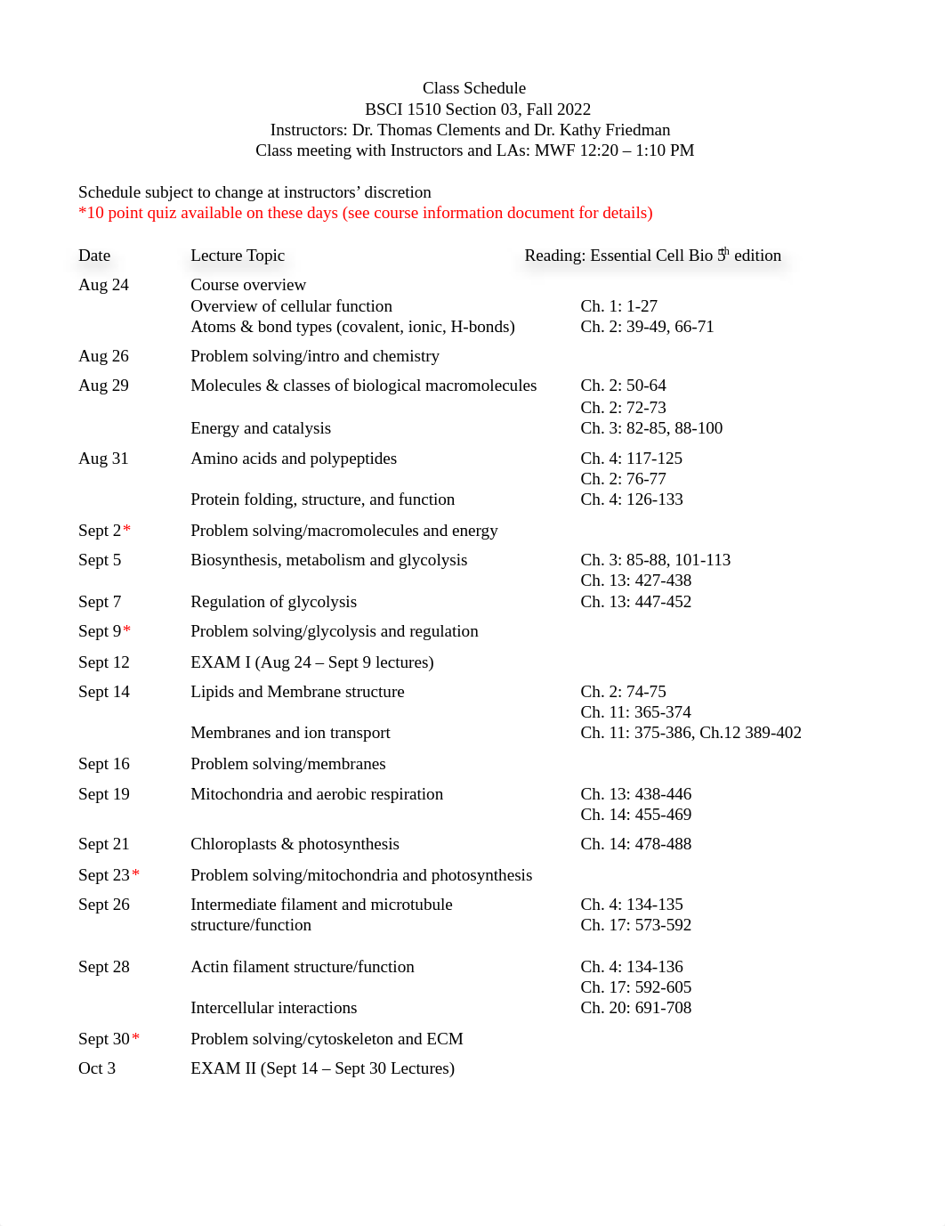 BSCI 1510-03 Course Schedule and Info Fall 2022.pdf_d2dy0sox36w_page1