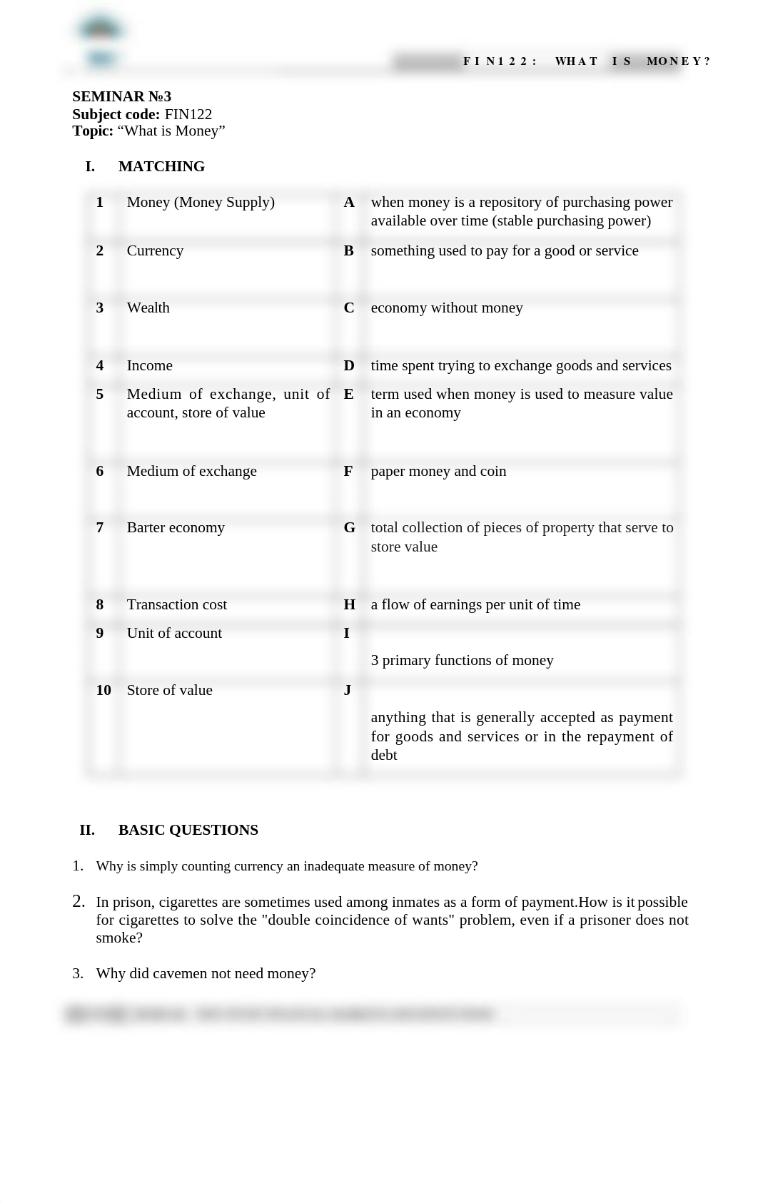 Chapter 3 Seminar for students- What is Money (1).docx_d2e4abq8y4b_page1