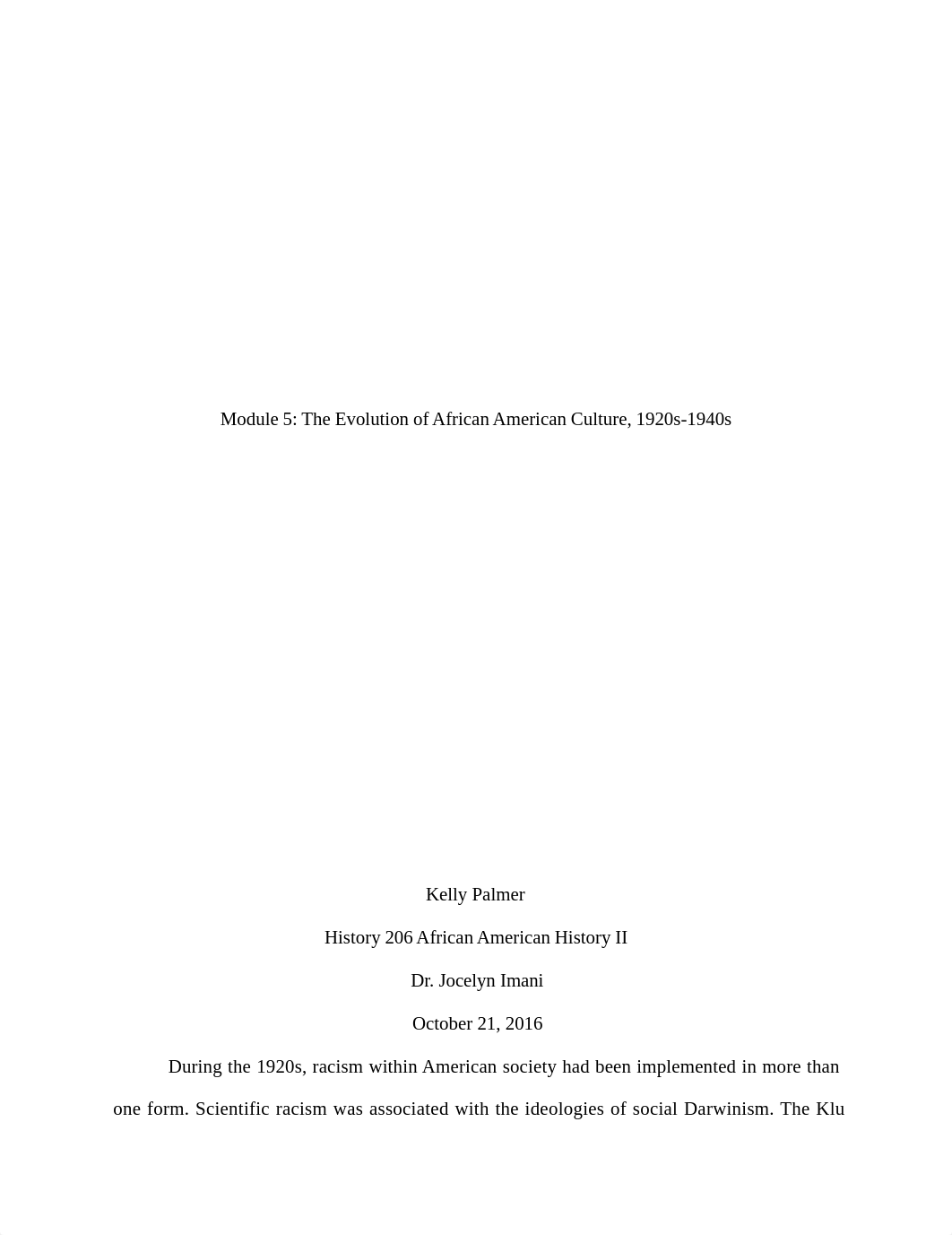 Module 5: The Evolution of African American Culture, 1920s-1940s.docx_d2e5ci4pdej_page1