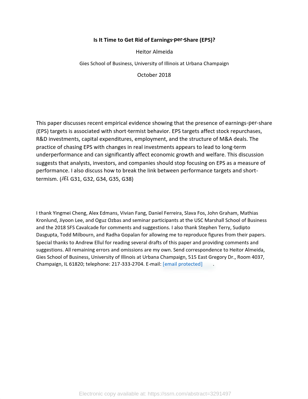 SSRN-id3291497 Is It Time to Get Rid of Earnings‐per‐Share (EPS).pdf_d2eg0uol0bc_page1