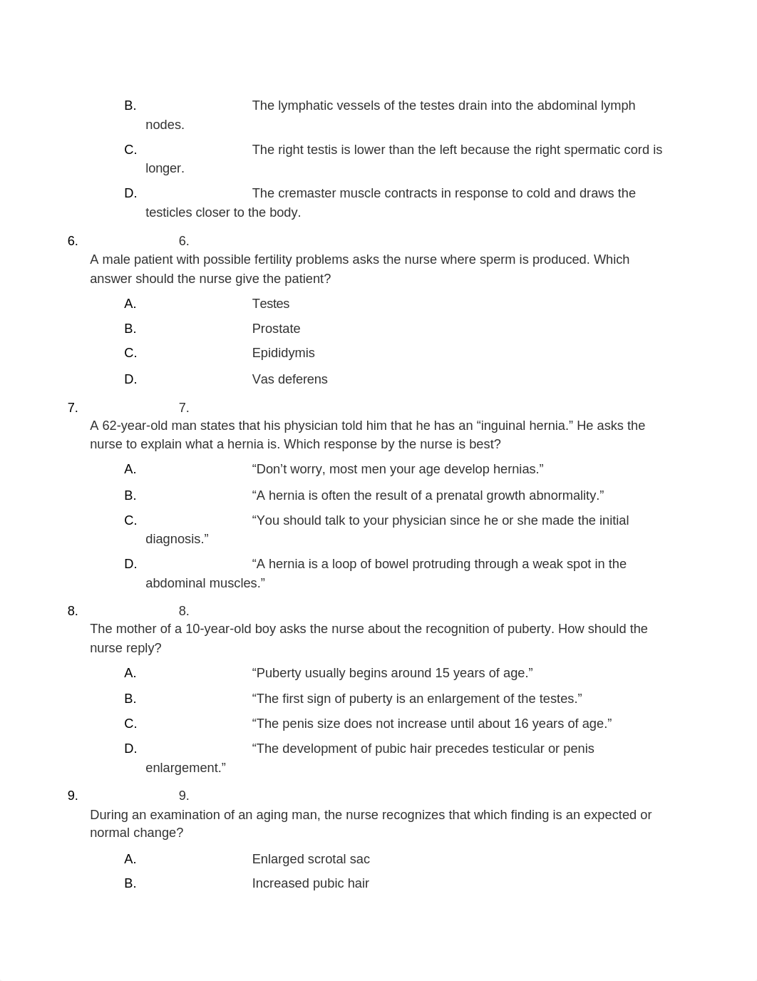 NR 304 WEEK 6 Male Genitourinary system MCQ.docx_d2ejorqll2q_page2