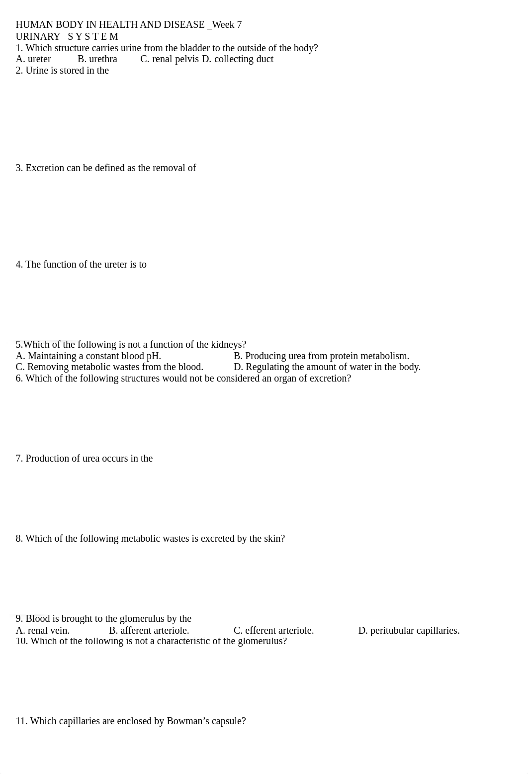 TEST7_URINARY SYSTEM_TO STUDENT_d2eu22nkwaz_page1