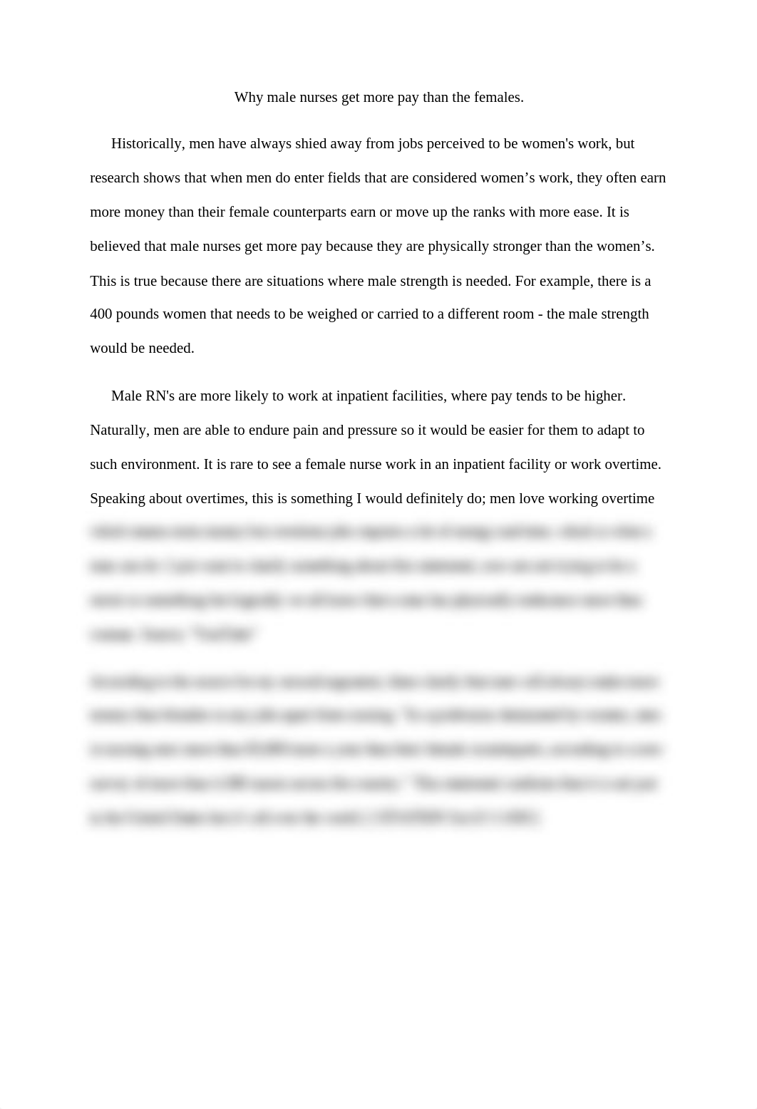 Why male nurses get more pay than the females-1-1.docx_d2evnix1w41_page1