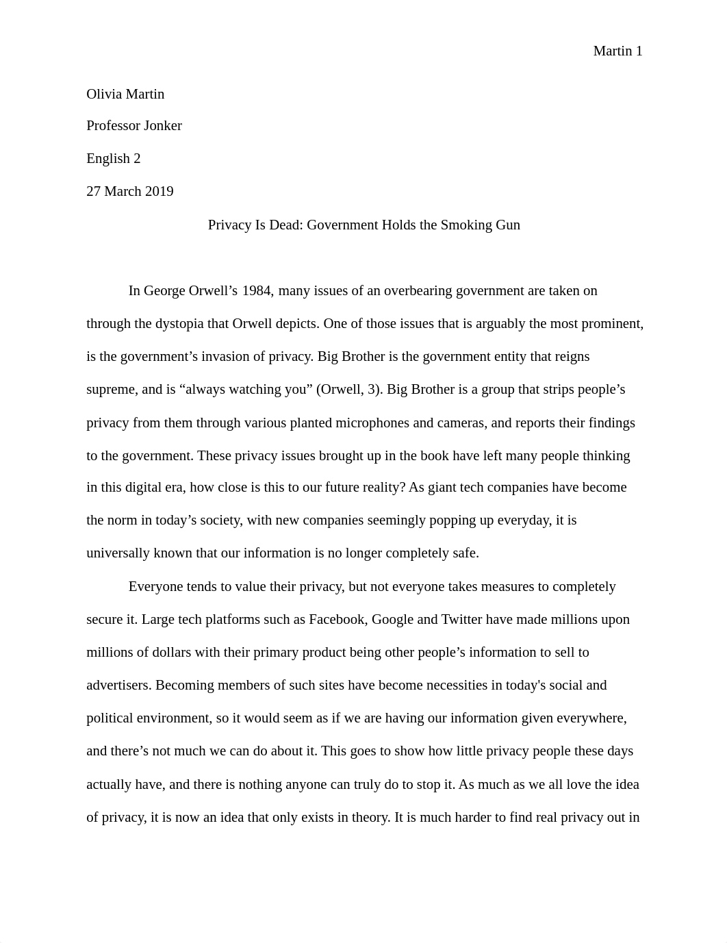 orwell v me essay final_d2ewy5wvde6_page1