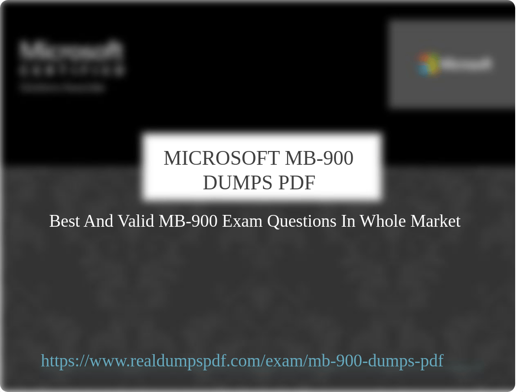 Microsoft MB-900 Dumps Pdf ~ [Fresh Updated May-2019].pdf_d2exzyvwihg_page1