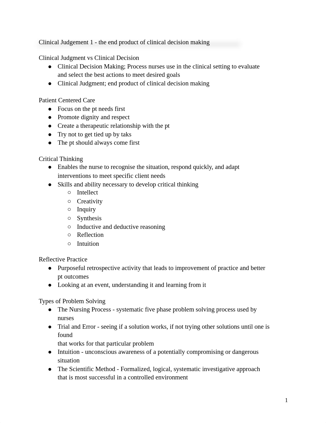 Clinical Judgement 1 - the end product of clinical decision making.docx_d2f1w0ej67y_page1