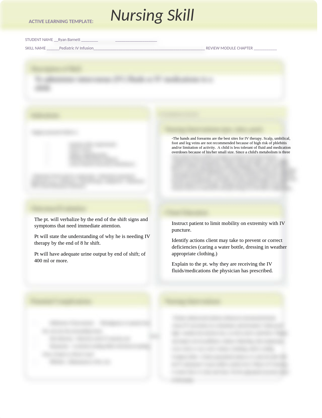 Pediatric IV infusion Skills.docx_d2f3nqgav8n_page1