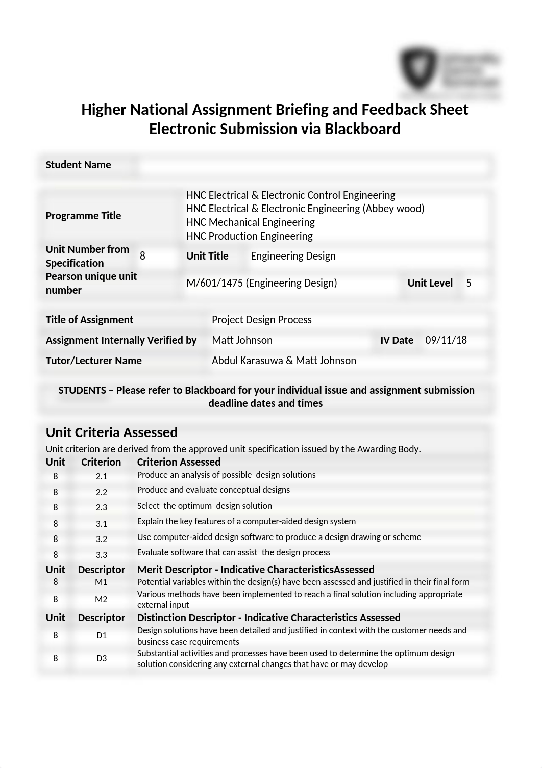 HNC Project Assignment 3  Project Design Process 2018-19(2).docx_d2fc9biyiry_page1