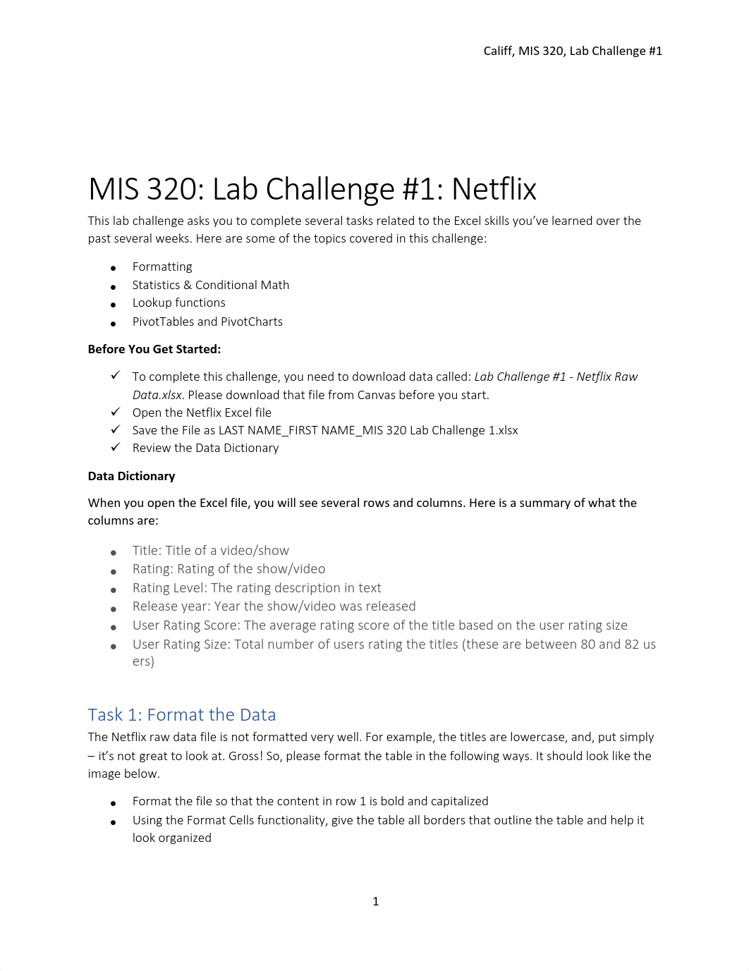 Lab Challenge 1 - Netflix - MIS 320 Instructions 9_22.pdf_d2fczffd5c5_page1