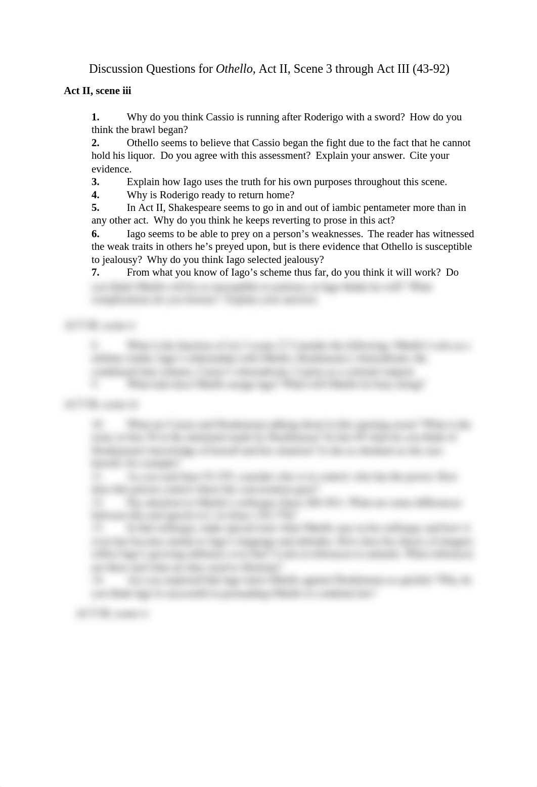 Othello, Act II, Scene 3 through Act III (43-92) Discussion Questions.rtf_d2fnqpckr8b_page1