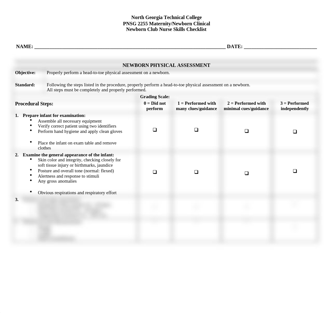 Newborn Assessment Skills Checklist.doc_d2fv7l2cnk0_page1