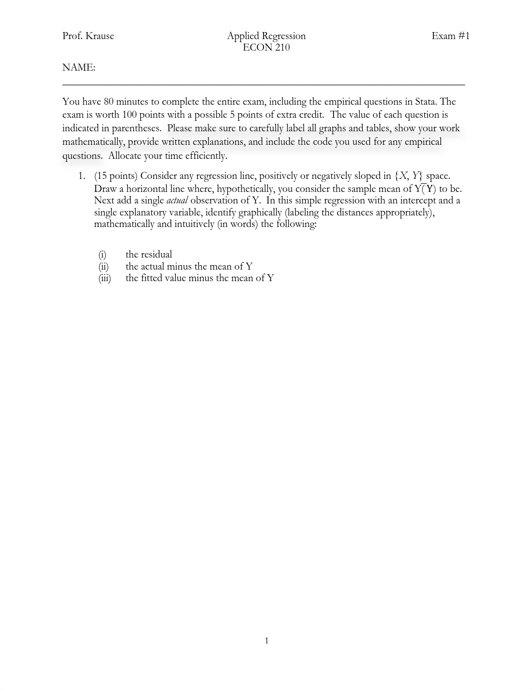 Krause - Exam 1 - Applied Regression (Spring 2018).pdf_d2g2rvjsenv_page1