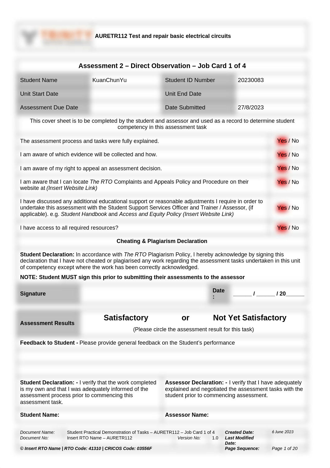 Assessment_2_Student_Practical_Demonstration_of_Tasks_AURETR112_Job_Cards_V2.docx_d2g2rxvpgpi_page1