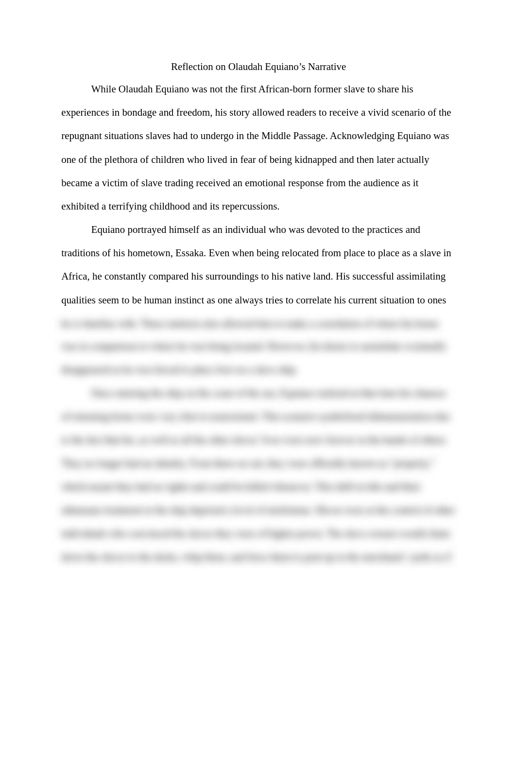 Reflection on Olaudah Equiano's Narrative.docx_d2g7e9hz9fh_page1