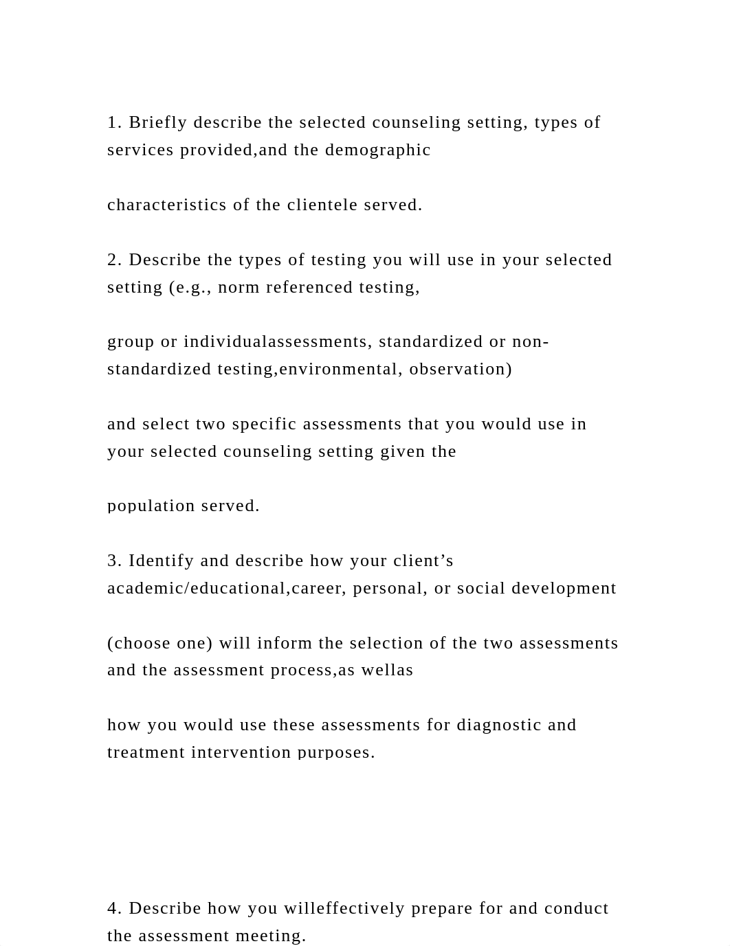 1. Briefly describe the selected counseling setting, types of servic.docx_d2gz5ifw49l_page2