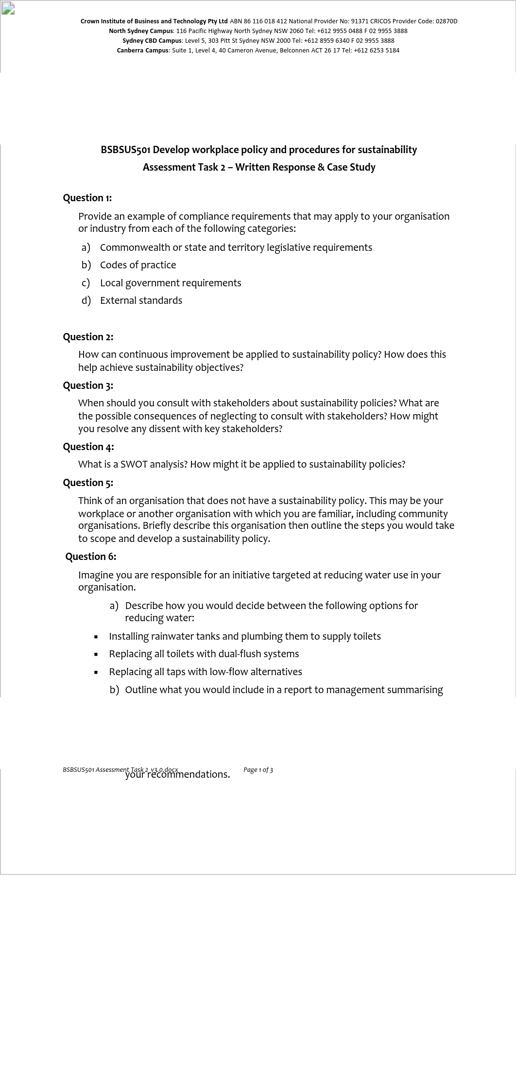 BSBSUS501 Assessment Task 2 .pdf_d2h0w0l47l2_page1