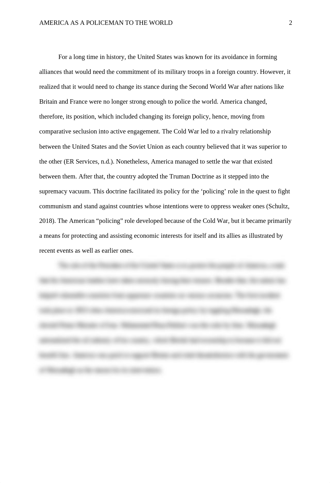 Running head: AMERICA AS A POLICEMAN TO THE WORLD
Assignment 3: Americ_d2h3hyyvo72_page2