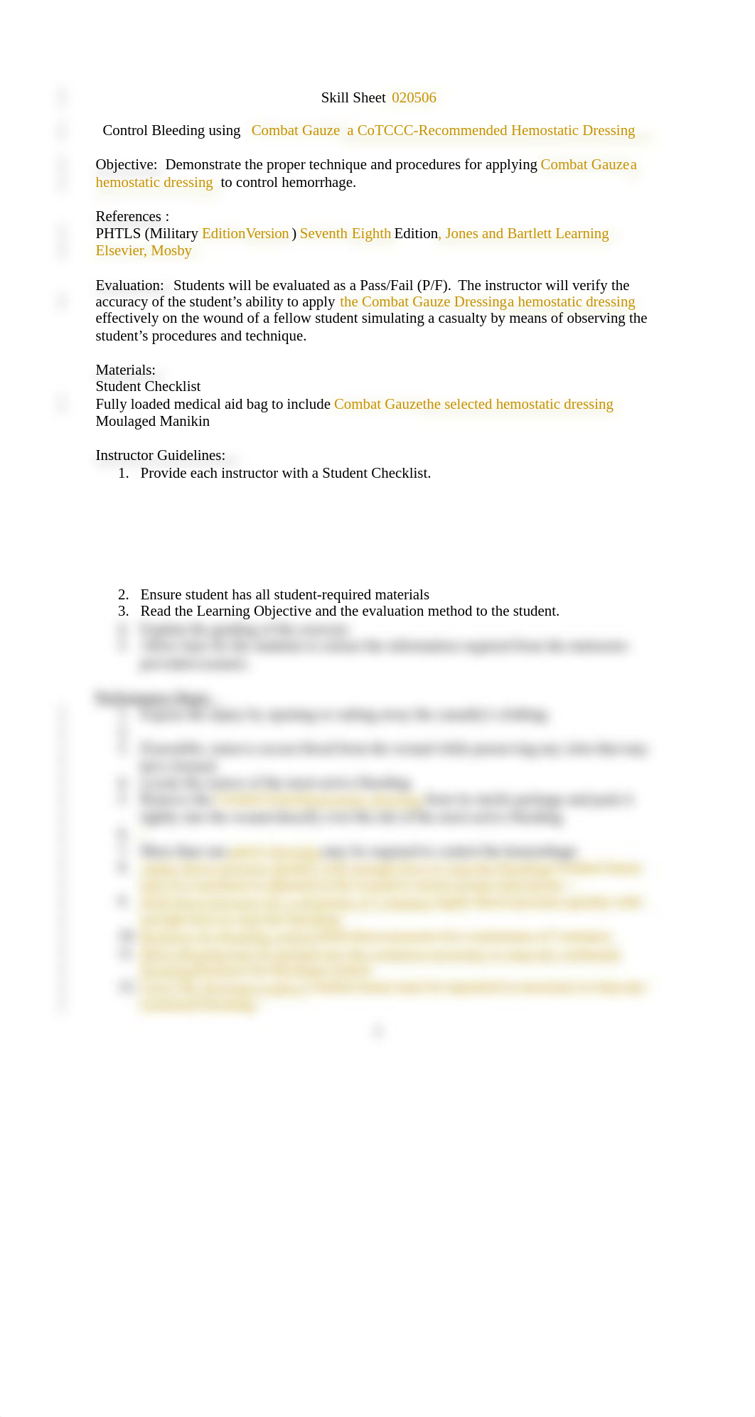Hemostatic Dressing Skill Sheet.docx_d2h6t7vrlcl_page1