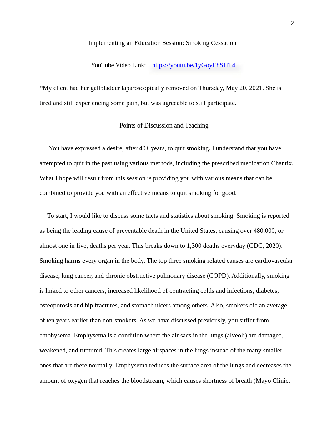 NUR335 Week 7 Assignment Implementing an Education Session Smoking Cessation.docx_d2hsq3v5rgh_page2