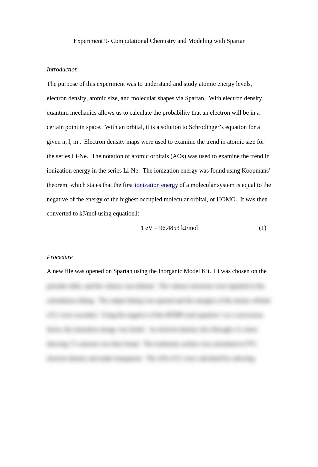 Report #8 Computational Chemistry and Modeling with Spartan_d2hw9cq2vz1_page1