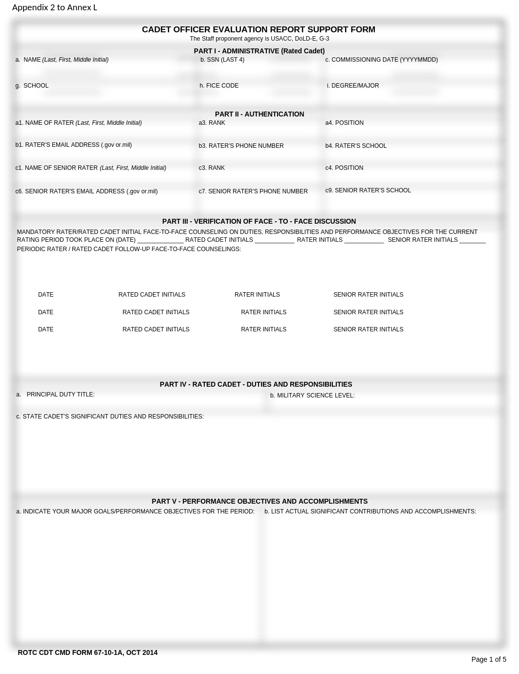 Appendix 2 to Annex L - Cadet OER Support form as of 23 OCT 2014 (1)_d2i6yspjxjb_page1