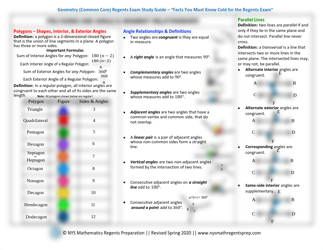 Microsoft Word - GEOMETRY [COMMON CORE] REGENTS REVIEW SHEET - FACTS YOU MUST KNOW COLD.docx.pdf_d2igvi0ystn_page3