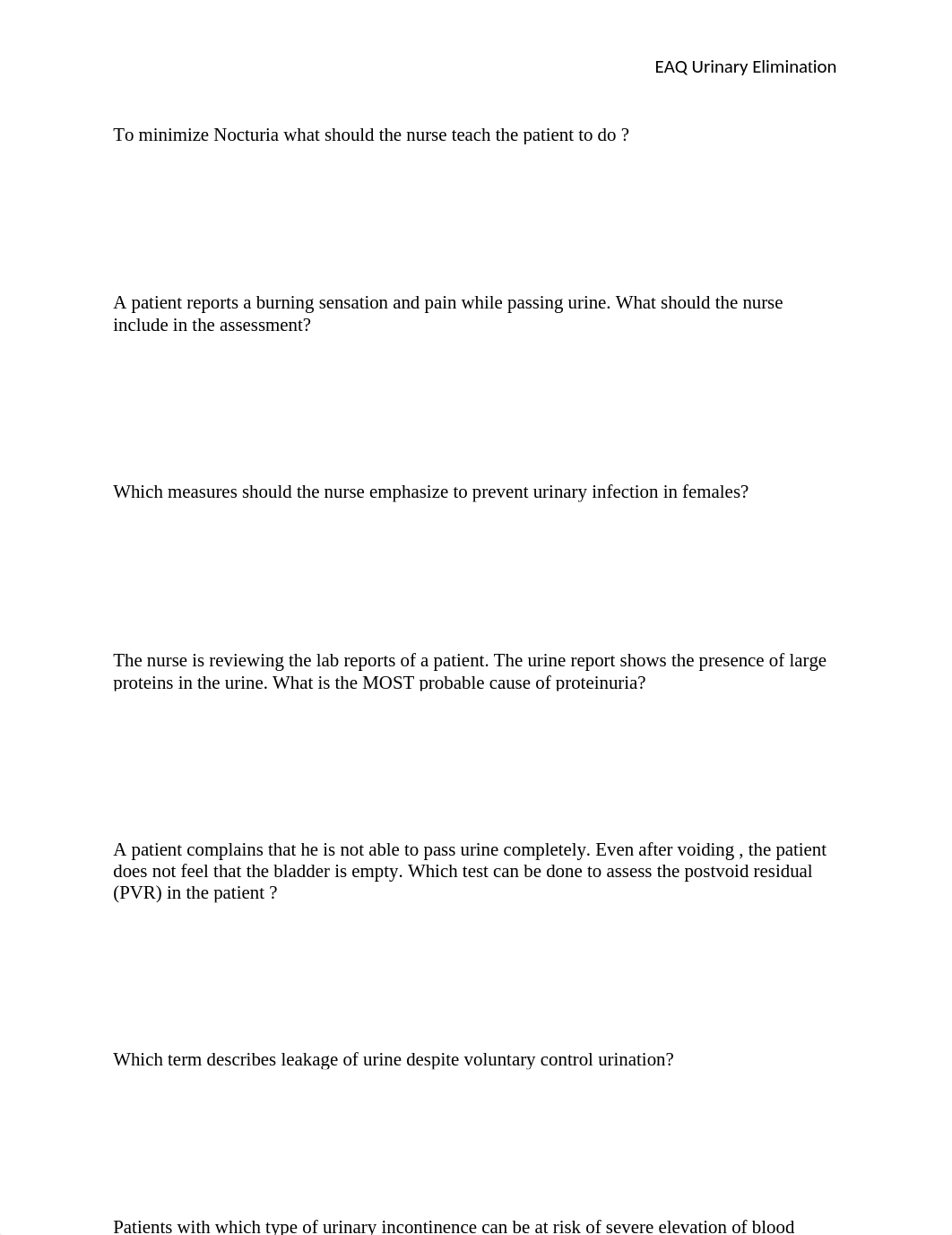 EAQ Urinary Elimination .docx_d2ihjmvh536_page1