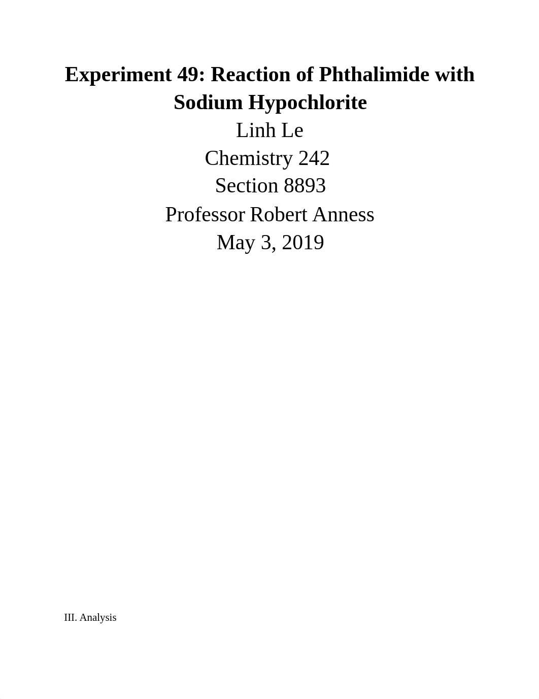 Experiment 49_ Reaction of Phthalimide with Sodium Hypochlorite.docx_d2iif889dnp_page1