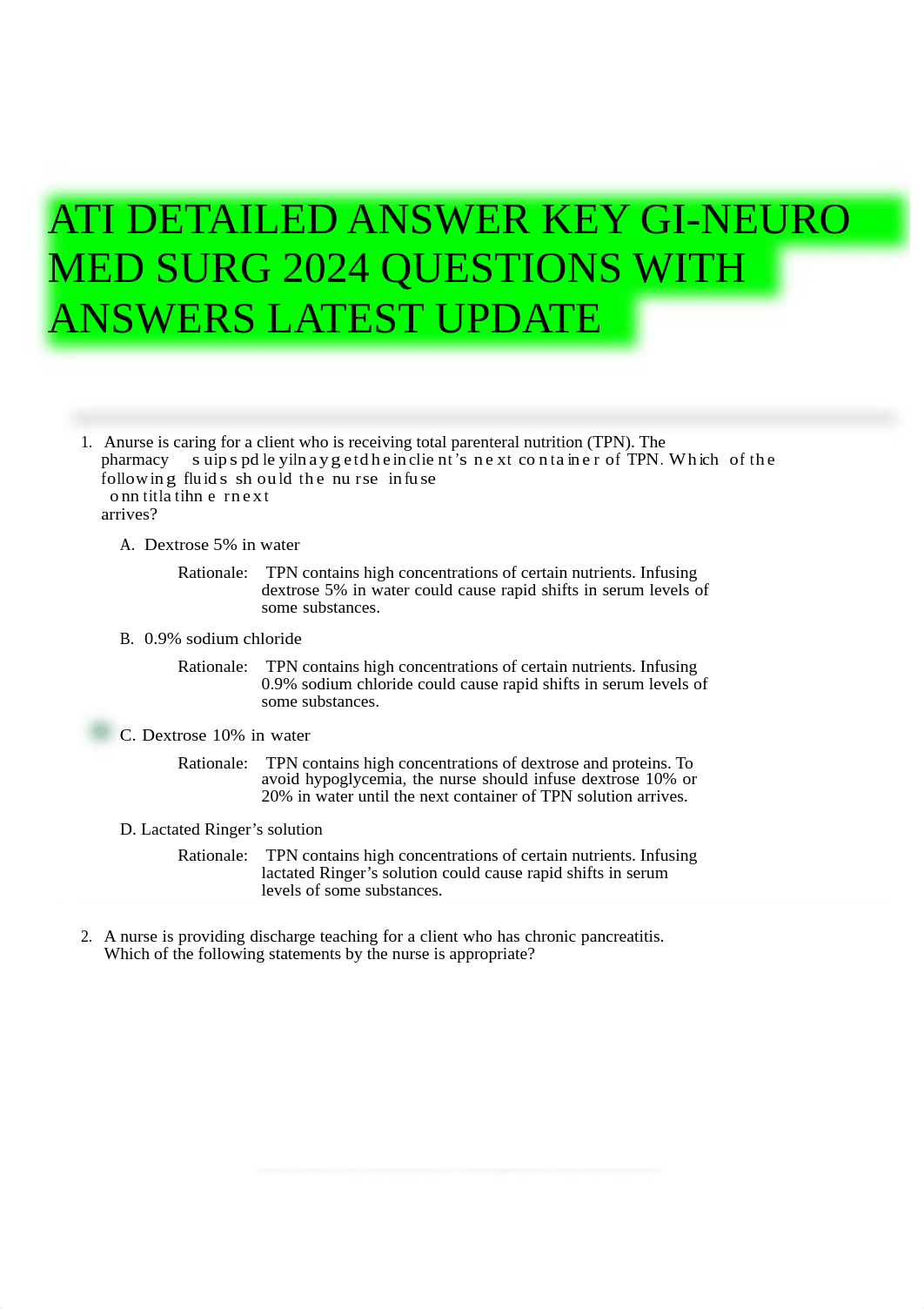 _key_gineuro_med_surg ATI DETAILED ANSWER KEY GI-NEURO MED SURG 2024 QUESTIONS WITH ANSWERS LATEST U_d2iixdg1ete_page1